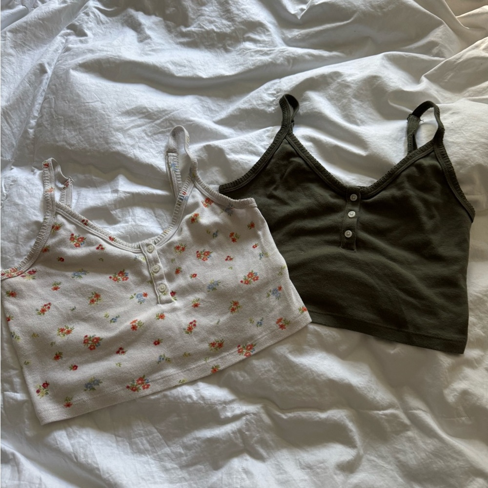 American Eagle Outfitters Crop Camisole w/ Buttons